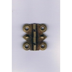 Zawias  c.mosiądz , ozdobny  zawias 3x3cm / okucia metalowe  do pudełek